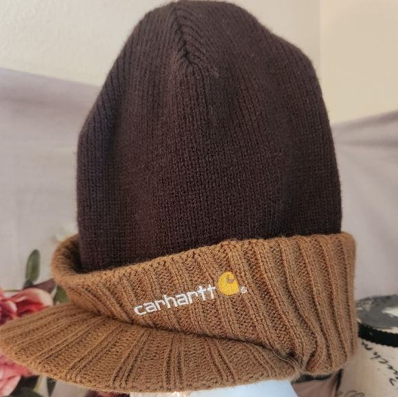 Carhartt Brown Knit Beanie - Picture 1 of 4